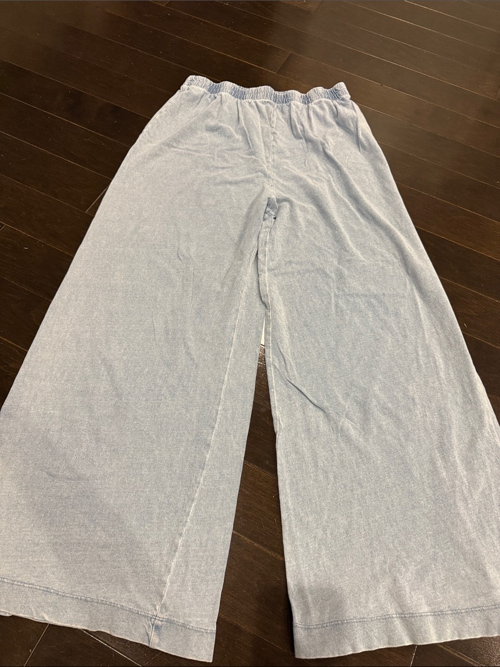Z supply light Blue Wide-Leg Bottoms - Elastic Waist